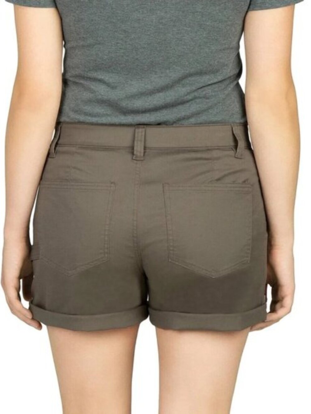 Boston Traders Women's Roll Cuff Shorts (Brown, 16) - Picture 4 of 6